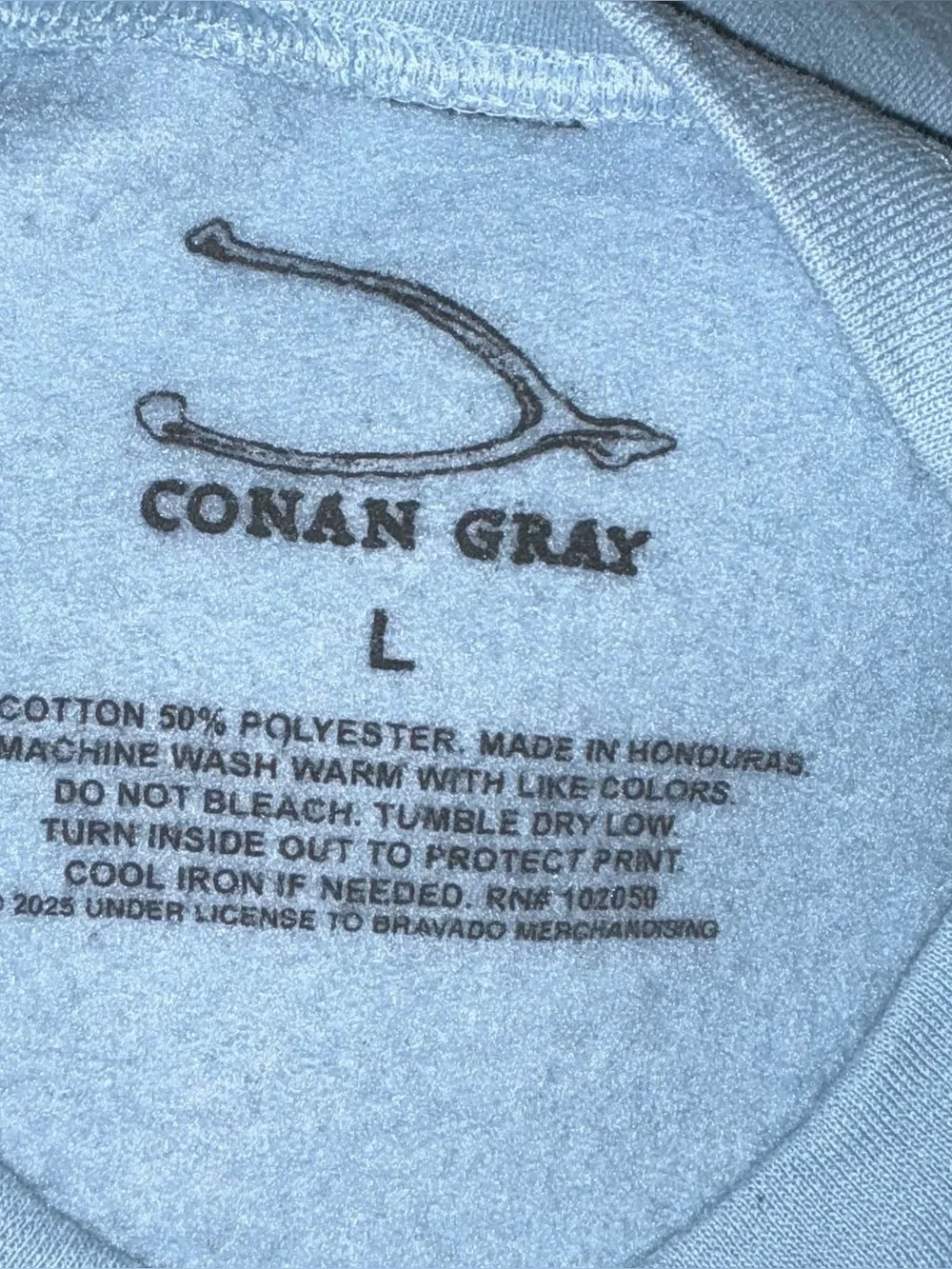 Conan Gray Light Blue Graphic Crewneck Sweatshirt - Picture 6 of 6